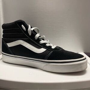 Vans Black and White High-Top Sneakers